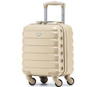 Flight Knight Valises Rigides Legeres en Abs A 4 Roues Cabine Bagage A Main Approuve pour Plus De 100 Compagnies Aeriennes, Y Compris Easyjet Et Taille Maximale pour Vueling Et Wizz Air 40x30x20cm