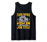 Flight Purser Job Title - Funny Chief Flight Attendant Débardeur