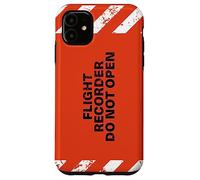 Flight Recorder Do Not Open Aviation Boîte Noire Coque pour iPhone 11