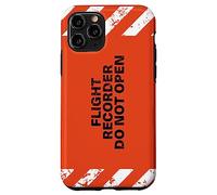 Flight Recorder Do Not Open Aviation Boîte Noire Coque pour iPhone 11 Pro