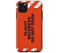 Flight Recorder Do Not Open Aviation Boîte Noire Coque pour iPhone 11 Pro Max