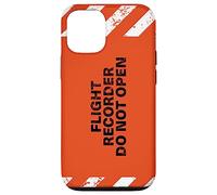 Flight Recorder Do Not Open Aviation Boîte Noire Coque pour iPhone 12/12 Pro