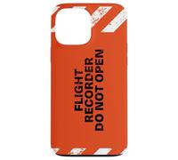 Flight Recorder Do Not Open Aviation Boîte Noire Coque pour iPhone 13 Pro Max
