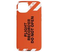 Flight Recorder Do Not Open Aviation Boîte Noire Coque pour iPhone 15 Plus