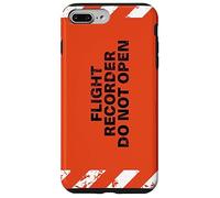Flight Recorder Do Not Open Aviation Boîte Noire Coque pour iPhone 7 Plus/8 Plus