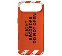 Flight Recorder Do Not Open Aviation Boîte Noire Coque pour iPhone Air
