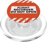 Flight Recorder Do Not Open Aviation Boîte Noire PopSockets PopGrip pour MagSafe