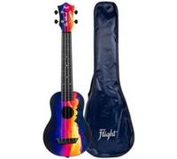 Flight Travel Series TUSL-EE Sunset Elise Ecklund Signature Concert Scale ukulélé soprano avec housse violet