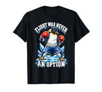 Flight Was Never an Option Boxer Pingouin Papa Blague Boxe Pun T-Shirt
