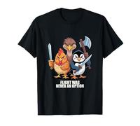 Flight Was Never an Option Fun Bird Psychology Joke T-Shirt