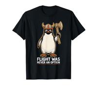 Flight Was Never an Option Funny Penguin Meme Dark Humor T-Shirt