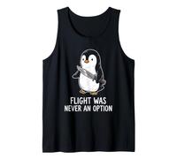Flight Was Never an Option Funny Pingouin avec Couteau T-Shirt Débardeur