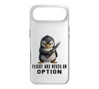 Flight Was Never an Option Pingouin Amusant avec Couteau Coque pour iPhone Air