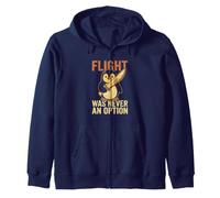 Flight Was Never an Option Pingouin Amusant avec Couteau Sweat à Capuche