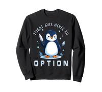 Flight Was Never an Option Pingouin Amusant avec Couteau Sweatshirt