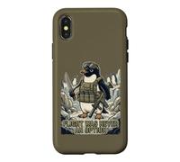Flight Was Never an Option Pingouin Hommes Femmes Drôle Coque pour iPhone X/XS
