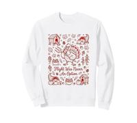 Flight Was Never an Option Turquie Thanksgiving Doodle Art Sweatshirt