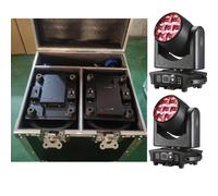 Flightcase + 2 pièces LED 7X40w Mini abeille lavage des yeux Zoom lumière DMX512 tête mobile professionnel DJ Bar fête spectacle LED lumière de scène 2 pcs and Flightcase
