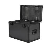 Flightcase Noir Premium, Finition Texturée Football avec Roulettes pour 2 Pièces Lyre LED Wash Zoom 19x15W