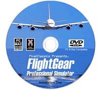 FlightGear Flight Simulator 2025 Édition Standard CD | Simulateur de Vol Professionnel | 600 Avions + 1 000 Livrées Incluses | Scénarios Mondiaux Complets + Mises à Jour Gratuites | PC Windows / Mac