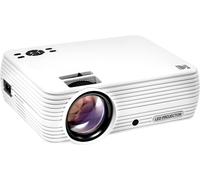 Flik X4 Projecteur Home Cinéma Écran Lcd 4.0 Qui Projette Jusqu'À 150 Pouces Avec Compatibilité 1080P Et Lampe Led Lumineuse Entrées Vga/Av/Hdmi/Usb/Tf