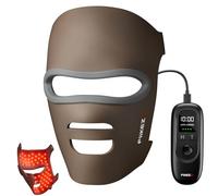 Flikeze Masque LED Visage Luminothérapie - LED à 5 Cœurs, 5 Longueurs d'Onde, 4 Modes pour Anti-Âge, Réduction de l'Acné et Rajeunissement de la Peau - Portable, Usage Domicile
