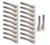 Flimikun Lot de 20 pinces crocodiles plates en métal à une broche