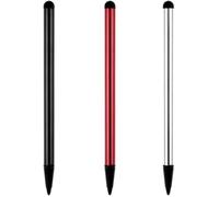 Flimikun Lot de 3 stylets universels pour écran tactile de téléphone et tablette Android iPhone iPad Noir/argenté et rouge
