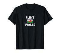 Flint Pays de Galles Drapeau Ville T-Shirt