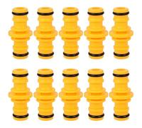 flintronic 10PCS Raccords pour Tuyau D'arrosage, 1/2" Double Connecteur | Plastique Double Fiche Pièce de Raccordement de Tuyaux Mâles, pour Rallonger Un Tuyau et le Système D'irrigation