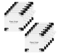Flintronic 12 Pcs Piège à Puces Autocollants, Piège à Puces Recharge pour Piège à Puces Attrape, Pièges à Mouches Collants pour Maison Chambre