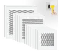 flintronic 14 Pièces Patch de Réparation de Mur en Aluminium, 2/4/6 Inch Patchs Auto-Adhésif en Maille, Kit de Réparation de Cloison Sèche, pour Réparation de Cloisons Sèches Murs Plafonds Endommagés