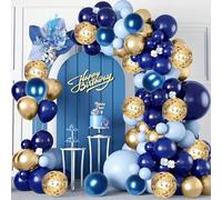 flintronic 145pcs Ballons Anniversaire pour Mariage, Baptême, Baby Shower, Gender Reveal, Fête