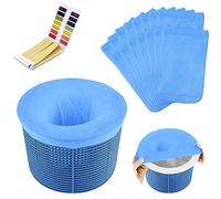 flintronic 15pcs Chaussettes de Skimmer pour Piscine, Chaussette Filtre Piscine Filtre Skimmer Piscine, Pool Skimmer Socks, Chaussettes d'écumeur de Piscine en Maille Ultra Fine