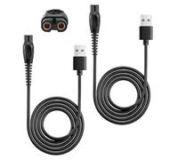 flintronic 2 Pcs 5V Câble de Charge USB pour Rasoir Électrique Philips, Compatible avec la Série 5000, la Série 5000X et la Série 7000, S5887 S5889 S5898 QP2724 QP2720 QP2734 QP4530 OneBlade Pro 360