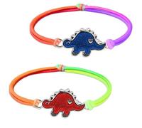 flintronic 2 pcs Bracelets d'humeur Pour Enfants, Bracelet d'ambiance Change de Couleur pour Fille avec Pendentif, Bracelet de Couleur Arc-en-ciel pour Cadeau Anniversaire de Fête