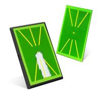 Flintronic 2 Pcs Tapis de Balançoire de Golf, Tapis de Frappe de Golf Portable, avec Base en Caoutchouc Antidérapant, Retour Instantané, Analysez Votre Swing, pour Maison, Bureau, Terrain