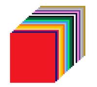 flintronic 20 Feuilles Vinyle Thermocollant, 20 Couleurs Film de Transfert de Chaleur 30,5 x 21 cm, Matériel de Bricolage pour T-Shirts, Textiles, Sacs, Compatible Plotter