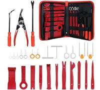 flintronic 27PCS Outil Demontage Garniture, Outillage Mecanique Auto, Outils pour Garnitures Panneau, Auto Outil de Démontage de Panneau, Autoradio, Accessoires, Porte, Tableau de Bord de Voiture