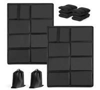 Flintronic 2PCS Coussin Pliant Camping, XPE Tapis de Camping Pliable, Portable Tapis de Siège, Coussins de Siège Imperméable, Coussin en Mousse pour Camping Pique Niques Voyage Randonnée