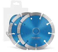 flintronic 2pcs Disque Diamant, Diamant à Meuler Béton 125mm, Disque à Tronçonner Diamant Extra Fin pour Poncer Béton, Pierre, Granit Chape, Maçonnerie