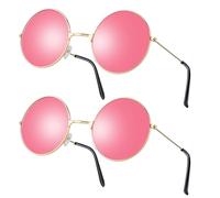 flintronic 2PCS Lunettes de Soleil en Forme de Coeur, Lunettes Parti de Soleil Hippie Lunettes de Soleil Transparentes Multicolores en Forme de Cœur sans Monture pour été Party Cosplay de Fête Noël