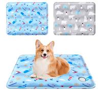 flintronic 2pcs Tapis Rafraichissant pour Chien et Chats Tapis Refroidissant, Plus Durable Mise Compagnie Matelas Refrigerant, Auto-refroidissant Gel Non-Toxique t-apis Refroidissement, 40 * 50cm