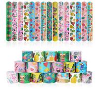 flintronic 30pcs Slap Bracelets à Claquer, Slap Bandes pour Enfants, Bracelets Snap Multicolores pour Enfants, Garçons, Filles, Anniversaire, Slap Bands Slap Bracelets Enfant pour l'anniversaire