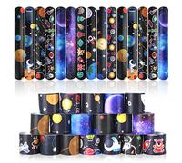 flintronic 30pcs Slap Bracelets à Claquer, Slap Bandes pour Enfants, Bracelets Snap Multicolores pour Enfants, Garçons, Filles, Anniversaire, Slap Bands Slap Bracelets Enfant pour l'anniversaire