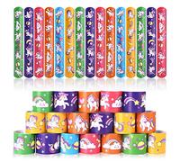 flintronic 30pcs Slap Bracelets à Claquer, Slap Bandes pour Enfants, Bracelets Snap Multicolores pour Enfants, Garçons, Filles, Anniversaire, Slap Bands Slap Bracelets Enfant pour l'anniversaire
