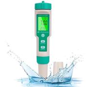 Flintronic 4-en-1Testeur PH Mètre Électronique, PH Mètre avec écran LCD rétro-éclairé, Testeur de qualité de l'eau pour Tester Le pH/TDS/EC/Température, pour l'eau Potable/Aquariums/Piscine