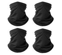flintronic 4 Pièces Cache Cou Elastique pour HommeFemme, Tour de Cou Coupe-Vent et Respirant, Cache-Cou Tubulaire Séchage Rapide Anti-Solaire Respirant, pour Sport Randonné Cyclisme Moto Pêche Golf