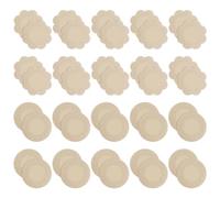 Flintronic 40 Pièces Protège-tétons Invisibles, Nipple Cover, Beige Breast Petals Stickers Tape, Respirants Couvre Seins Mamelons, Cache Teton Femme