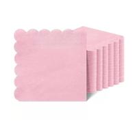 Flintronic 40 x Serviettes pour Fêtes et Anniversaires, 31 x 31 cm, Serviettes de Décoration de Table, Serviette Cocktail, Idéales pour Fêtes, Mariage, Célébrations, Baby Shower, Bordé de Dentelle